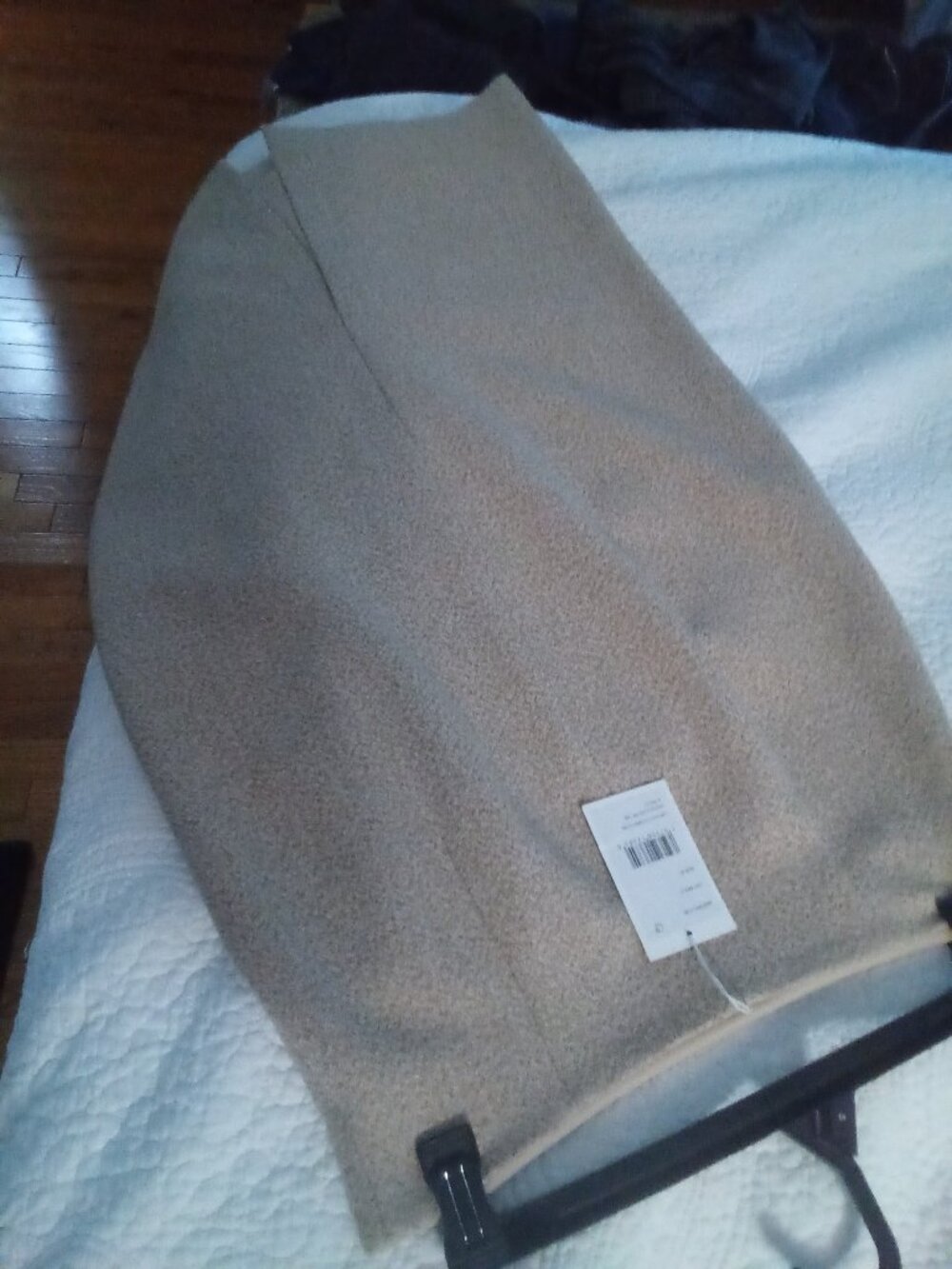 Lafayette 148 Beige tan tweed midi skirt NWT